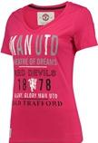 曼联必备款V领T恤衫-亮粉色-女款